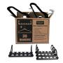 Wonder Hanger Max Velvet Hanger Combo, 5 Hanging Closet Organizers w/ 25 Velvet Hangers - Black