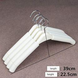 ZHAO YING Sponge Non-Slip Hanger Black Clothes Support 10 pcs (Color : White, Size : 10 Packs)