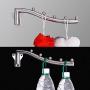 SYIDINZN Clothes Hanger Organizer Rack Sturdy Metal Clothes Caddy Storage Holder Stacker for Closet & Room Tidier Laundry Rooms Drying Rack - Chrome (1 Pack)