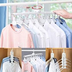 Mary Fast Shop 8 in 1 Hangers,Magic Folding Clothes Rack,Multifunctional Drying Rack,Hang Collect 8 Clothes at a time,Closet Organizer Hanger