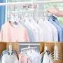 Mary Fast Shop 8 in 1 Hangers,Magic Folding Clothes Rack,Multifunctional Drying Rack,Hang Collect 8 Clothes at a time,Closet Organizer Hanger
