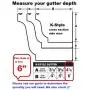 Quick Screw 6" inch Aluminum Hidden Rain Gutter Bracket Hook clip style Hangers with pre inserted 3" long ?" hex head self drilling screw (25 Per Package) Quick Screw 6" inch Aluminum Hidden Rain Gutter Bracket Hook clip style Hangers with pre inserted 3" long ?" hex head self drilling screw (25 Per Package)