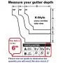 Quick Screw 6" inch Aluminum Hidden Rain Gutter Bracket Hook Clip Style Hangers with pre Inserted 3" Long ?" hex Head self Drilling Screw (40 Per Package) Quick Screw 6" inch Aluminum Hidden Rain Gutter Bracket Hook Clip Style Hangers with pre Inserted 3" Long ?" hex Head self Drilling Screw (40 Per Package)