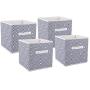 DII Foldable Fabric Storage Containers for Nurseries, Offices, Closets, Home Décor, Cube Organizers & Everyday Use, 11 x 11 x 11, Nautical Blue Diamond-Set of 4 DII Foldable Fabric Storage Containers for Nurseries, Offices, Closets, Home Décor, Cube Organizers & Everyday Use, 11 x 11 x 11, Nautical Blue Diamond-Set of 4