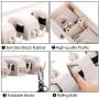 IMILLET Mop and Broom Holder, Wall Mounted Organizer-Mop and Broom Storage Tool Rack with 5 Ball Slots and 6 Hooks (Gray) (Double Pack)