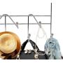 TQVAI Over The Door Coat Hooks Rack Hanging Towels Hangers Organizer- 9 Hooks - Chrome Finish