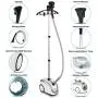 PurSteam - 2019 Official Partner of Fashion - Full Size Steamer for Clothes, Garments, Fabric - Professional Heavy Duty - 4 Steam Levels Producing Perfect Continuous Steam
