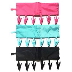 Cloth Hanger Rack, Leereal 3 pack Portable Cloth Hangers Folding Travel Lanudry Drying Clothespins Clips