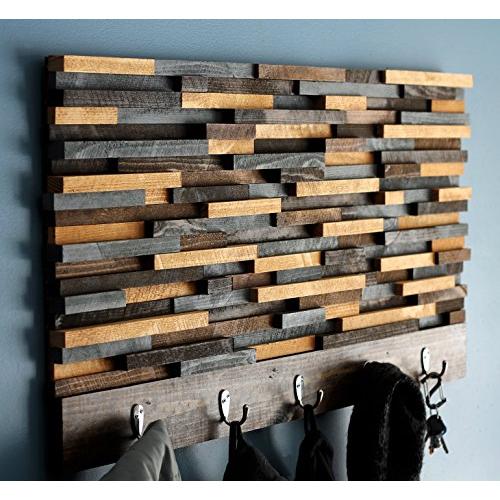 Wood Coat Rack, Wooden Coat Rack, Modern Coat Rack, Rustic Coat Rack, Coat Rack, Coat Hooks, Coat Hanger, Coat, Wood Art, Modern