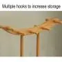 DZWLYX Solid Wooden Coat Rack Entryway Hall Bedroom Stand Tree Rack for Clothes Hat Handbag Jacket Scarf Hanger (Color : Wood) DZWLYX Solid Wooden Coat Rack Entryway Hall Bedroom Stand Tree Rack for Clothes Hat Handbag Jacket Scarf Hanger (Color : Wood)