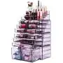 Readaeer Makeup Cosmetics Organizer Storage Display Boxes with 12 Drawers (Purple) Readaeer Makeup Cosmetics Organizer Storage Display Boxes with 12 Drawers (Purple)