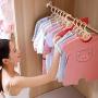 Drying Rack Childrens Hanger Baby Baby Home Anti-Skid Multi-Function Thickening Childrens Clothes Hanging Clothes Hanger Storage Artifact 10 Pack FANJIANI (Color : Pink)