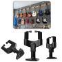 Franger Wall Mount Guitar Hanger Hook Holder ABS Electric Guitar Bass Wall Mount Stand Holder Bracket Hanger Hook with Lock 1PCS-FH-011