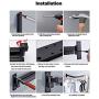 Bakala Wall Mounted Space-Saver, Clothes Drying Rack, Retractable Fold Away Clothes Dry Racks, Easy to Install Design, Balcony, Mudroom, Bedroom, PoolArea(Black)