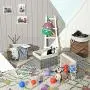 SONGMICS Set of 3 Rattan-Style Storage Bins, Indoor Collapsible Storage Baskets, Toy Organizers, 30L Decorative Bins with Liner and Handles, Bedroom Closet Laundry Room, Gray URRB225WG