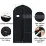Syeeiex Garment Bag Suit Bags for Storage and Travel 60-inch Dust Cover Breatbable Garment Bags for Long Gowns Suits, Dresses Coats, Set of 4