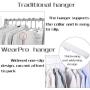 Closet Clothes Hangers Space Saving Hangers Multi-Function Plastic Cascading Hanger Non Slip with Drying Rack Wardrobe Dorm Apartment