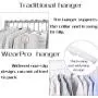 Closet Clothes Hangers Space Saving Hangers Multi-Function Plastic Cascading Hanger Non Slip with Drying Rack Wardrobe Dorm Apartment Closet Clothes Hangers Space Saving Hangers Multi-Function Plastic Cascading Hanger Non Slip with Drying Rack Wardrobe Dorm Apartment