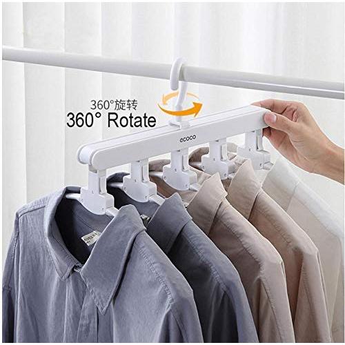 Clothes Hangers Multi-Function 5 Hook Coat Pants Drying Rack Plastic Storage Hanger Space Saving Organizer Hangers for Clothes