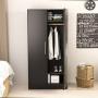 Prepac Elite Storage Cabinet 32" Wardrobe, Black