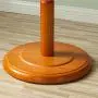 Coat Rack Standing, Solid Wood Coat Rack Floor Hanger Bedroom Clothes Rack, 8 Hooks, Disc Base (Color : Goose Yellow)