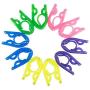 10pcs Portable Clothes Hanger Foldable Clothes Drying Rack for Travel Random Color