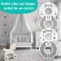 Baby Closet Size Dividers by Elle with Love ? Set of 8 ? Unisex Neutral Nursery Closet Organizers ? Baby Clothes Size/Age Hanger Dividers for Boys & Girls ? Sizes from Newborn to Toddler