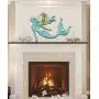 G.DeBrekht Mermaid Scenic Sunrise Beach Coast Waves, Palm Tree Wooden Door Hanger - Wall hanger #8198514H