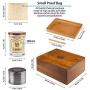 MR. POTBEARD Stash Boxes Kit with Herb Grinder, Odor Absorber, Airtight Containers, Poking Tool and Rolling Tray - Bamboo Secret Boxes - Organizer and Accessories - Includes 2 x Smell Proof Jars MR. POTBEARD Stash Boxes Kit with Herb Grinder, Odor Absorber, Airtight Containers, Poking Tool and Rolling Tray - Bamboo Secret Boxes - Organizer and Accessories - Includes 2 x Smell Proof Jars
