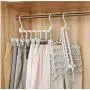 2PC Creative Space Saving Clothes Hanger Wardrobe Closet Organizer Decoration Clothes Hanger with Hook Closet Organizer Storage Rack