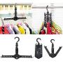 Auntwhale Clothes Hanger Closet Complete Multifunction Dual Magic Foldable Hanger for Clothes Shirts Sweaters Coat Organizer Dress Hanger Hook Drying Rack