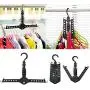 Auntwhale Clothes Hanger Closet Complete Multifunction Dual Magic Foldable Hanger for Clothes Shirts Sweaters Coat Organizer Dress Hanger Hook Drying Rack