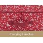 Covermates Keepsakes - 56PC Adjustable Underbed Ornament Storage Bag - Holds 6 Inch Ornaments - Heavy Duty Material - FlexGrid Adjustable Compartments - ID Window - Holiday Storage - Red Snowflake Covermates Keepsakes - 56PC Adjustable Underbed Ornament Storage Bag - Holds 6 Inch Ornaments - Heavy Duty Material - FlexGrid Adjustable Compartments - ID Window - Holiday Storage - Red Snowflake