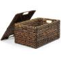 The Lucky Clover Trading Maize Storage Removable Lid Basket, Brown
