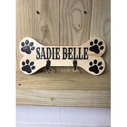 Personalized Dog Leash Holder, Personalized Leash Hanger, Pet Name Sign, Pet Collar Holder, Pet Leash Holder, Custom Leash Holder, Paw Print