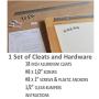 French Cleat Hanger 18 Inch - Picture, Mirror, Whiteboard or Headboard Wall Mounting Brackets - Z Bar Hanger Supports 90lbs