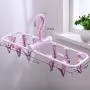 SUOWO Folding Portable Clip Drip Hangers for Baby Clothes Socks Laundry Drying Space Saving Travel Rotatable Plastic 12 Clips (Lilac) SUOWO Folding Portable Clip Drip Hangers for Baby Clothes Socks Laundry Drying Space Saving Travel Rotatable Plastic 12 Clips (Lilac)