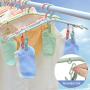 8 Pcs Portable Foldable Clothes Hangers with 16Pcs Hanger Clips for Travel Home Use - Premium Clothes Drying Rack for Scarves Suits Trousers Pants Shirts Socks Underwear(Highly Durable, Non-Slip)
