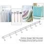 Woyisisi Clothes Hanger Wall Mounted 8 Hooks Hat Keychain Laundry Rack Hanger Storage Shelf Home(White)