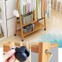 Cxjff Floor Standing Coat Rack Hanger Clothes Movable 4 Hooks Shelves Easy Install Bamboo, 3 Styles, 3 Sizes Optional (Color : C, Size : 80X45X165CM)