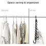 IPOW 6 Pack Magic Hanger Heavy Duty Plastic Closet Space Saving Hanger Wardrobe Clothing Cascading Hanger Organizer for Easy, Wrinkle-free Shirts, Pants, and Coats IPOW 6 Pack Magic Hanger Heavy Duty Plastic Closet Space Saving Hanger Wardrobe Clothing Cascading Hanger Organizer for Easy, Wrinkle-free Shirts, Pants, and Coats
