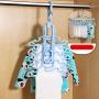 HJYPYJ Space Saving Magic Clothes Hangers Organizer, 360 Degree Rotation Windproof Hangers,for Bedroom Bathroom Balcony/Pink / 3 Pcs