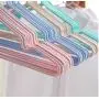 10pcs Random Color Stainless Steel Clothes Hanger Non-Slip Space Saving Clothes Hangers with Hook Closet Organizer Drying Racks 10pcs Random Color Stainless Steel Clothes Hanger Non-Slip Space Saving Clothes Hangers with Hook Closet Organizer Drying Racks