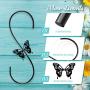 TopWoot Attractive S Hooks for Hanging, 2 Pack Steel S Shaped Hanger, Heavy Duty Garden Hangers for Hanging Plants, Garage Tools, Coffee Cups, Mugs, Clothes in Closet (Black)