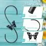TopWoot Attractive S Hooks for Hanging, 2 Pack Steel S Shaped Hanger, Heavy Duty Garden Hangers for Hanging Plants, Garage Tools, Coffee Cups, Mugs, Clothes in Closet (Black)