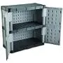 Rubbermaid Double-Door Storage Cabinet, 18" D x 36" W x 37" H, Gray/Black, FG708500MICHR Rubbermaid Double-Door Storage Cabinet, 18" D x 36" W x 37" H, Gray/Black, FG708500MICHR