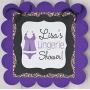 Leopard Corset Lingerie Theme Bridal Shower Bachelorette Party Door Sign Hanger - Lots of Colors - Party Packages & Tags, Banners, Cupcake Toppers etc.