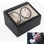 SHZICMY Automatic Watch Winder Display Box, 4+6 Automatic Rotation Leather Wood Watch Winder Storage Display Boxes Watch Case (USA Stock) (Black) SHZICMY Automatic Watch Winder Display Box, 4+6 Automatic Rotation Leather Wood Watch Winder Storage Display Boxes Watch Case (USA Stock) (Black)