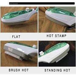 Portable Mini Steam Hanging Machine Handheld Iron Steam Brush Mini Household Iron Ironing Machine, Suitable for Family, Travel-Green