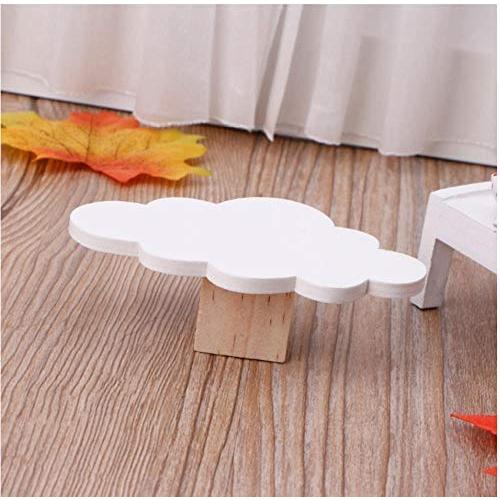 10pcs Cute Cloud Hooks Wooden Clothes Hanger Wall Decor Children Bedroom Pendant Decoration